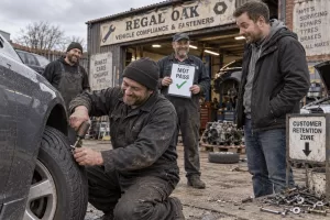 MOT centre tyre screw customer retention scheme
